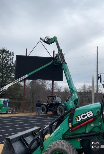 Heritage H.S. football stadium modification